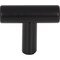 Elements 1-9/16" Overall Length Hollow Matte Black Stainless Steel Naples Cabinet "T" Knob 39SSMB - alternate 6
